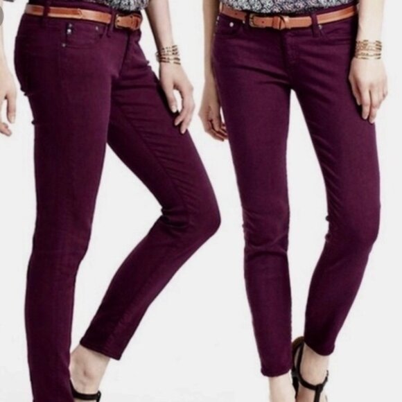 Anthropologie | AG Stevie Ankle Jeans Purple - Picture 1 of 14